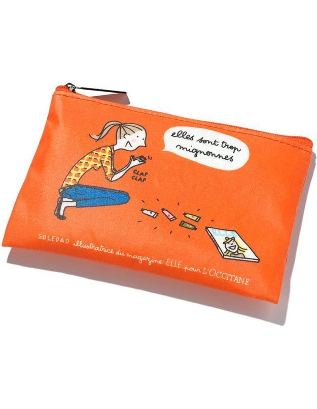 Trousse Madame Dolorès En Coton - Design Humoristique Français, Lavable, Idéale Pour école, Bureau, Voyage