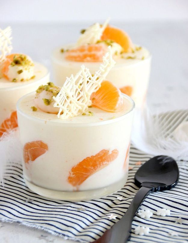 Mousse légère au fromage blanc & à la clémentine Desserts que faire