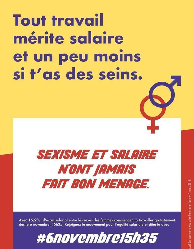 6novembre15h35 Les Francaises Denoncent De Nouveau Les Inegalites De Salaire Elle Active