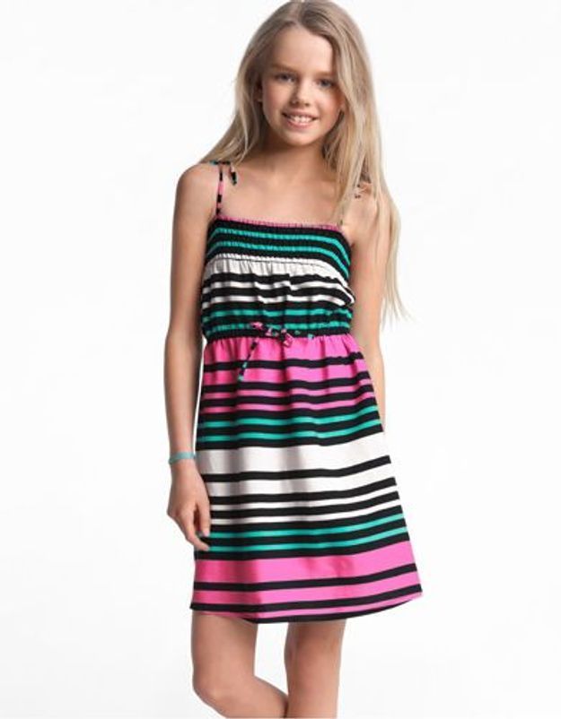 Robe rayée H&M Mode fillette 50 looks pour l'été Elle