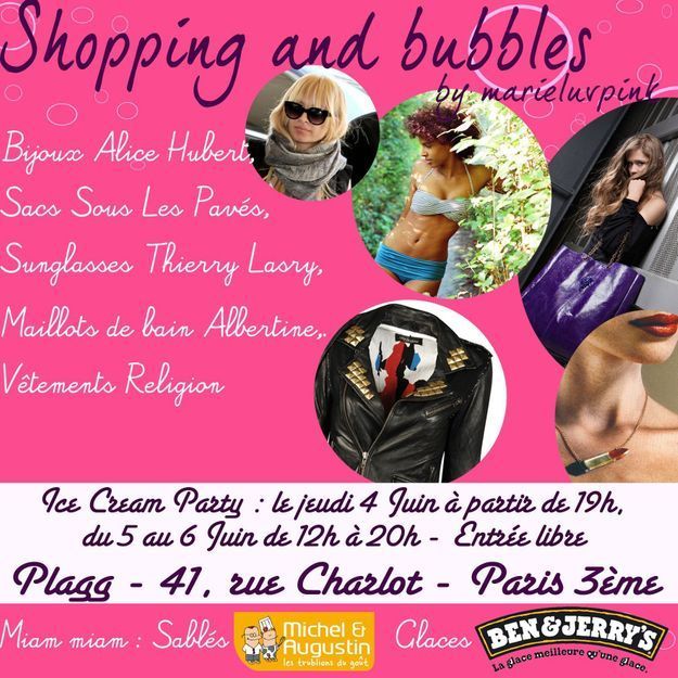 Marieluvpink : "Shopping and Bubbles"