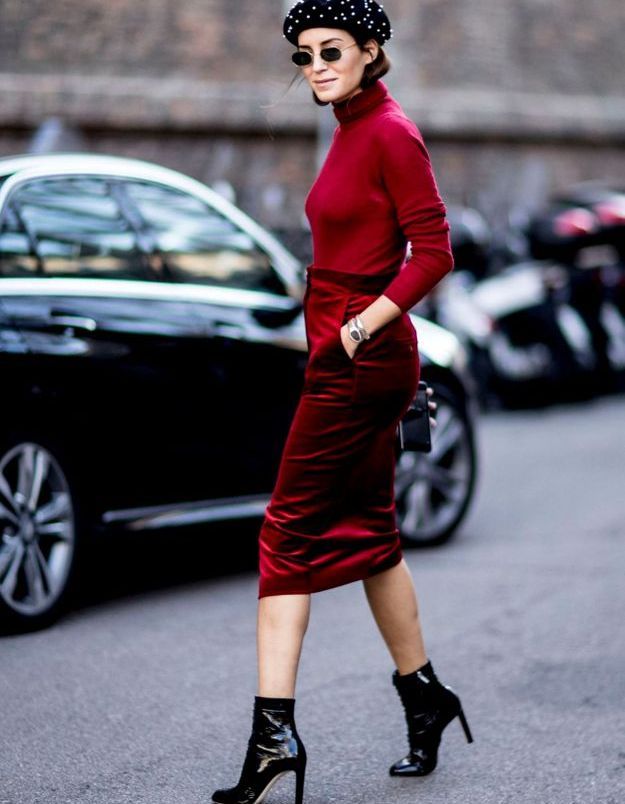 look bottine rouge