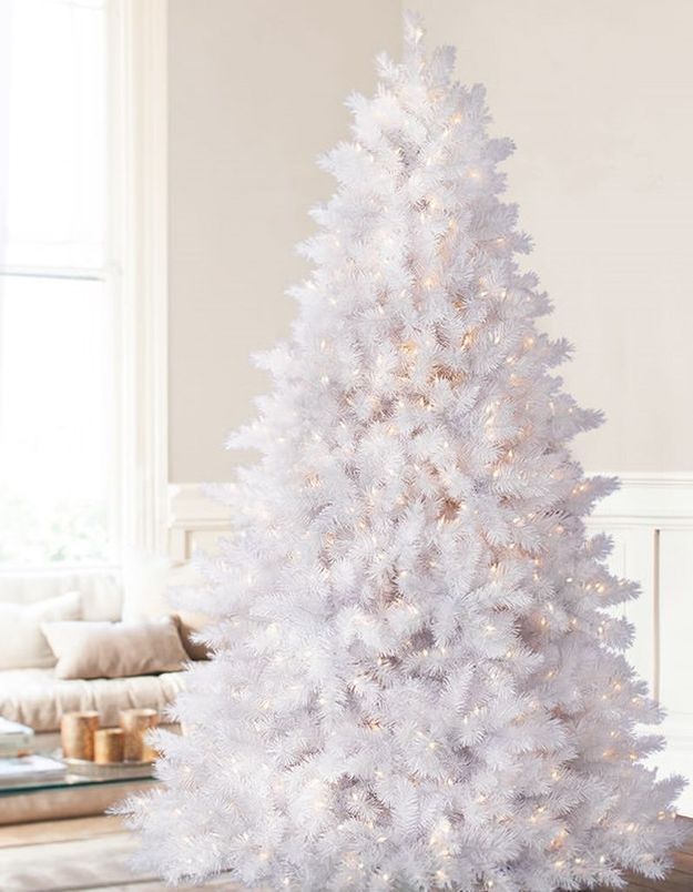 Sapin de Noël blanc - Toutes nos idées pour un sapin de Noël canon ! - Elle