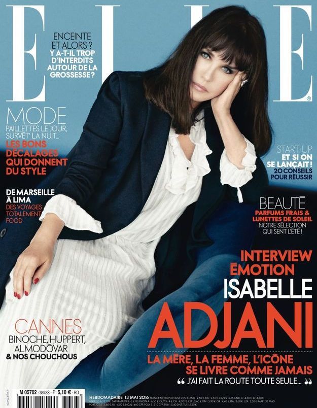 Isabelle Adjani en couverture de ELLE cette semaine !