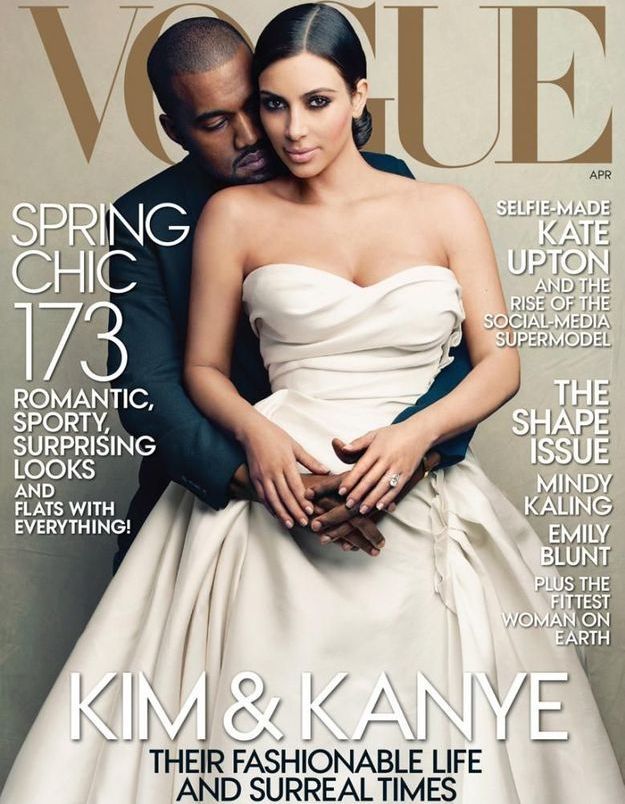 Kanye West et Kim Kardashian en couverture de Vogue : la polémique enfle
