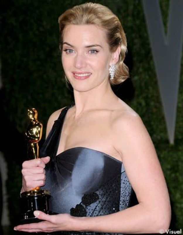 Kate Winslet a rangé son Oscar dans sa salle de bain