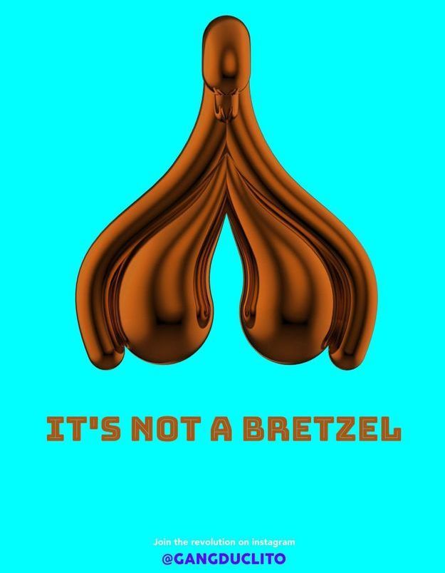 « It’s not a Bretzel » : des posters arty à la gloire du clitoris