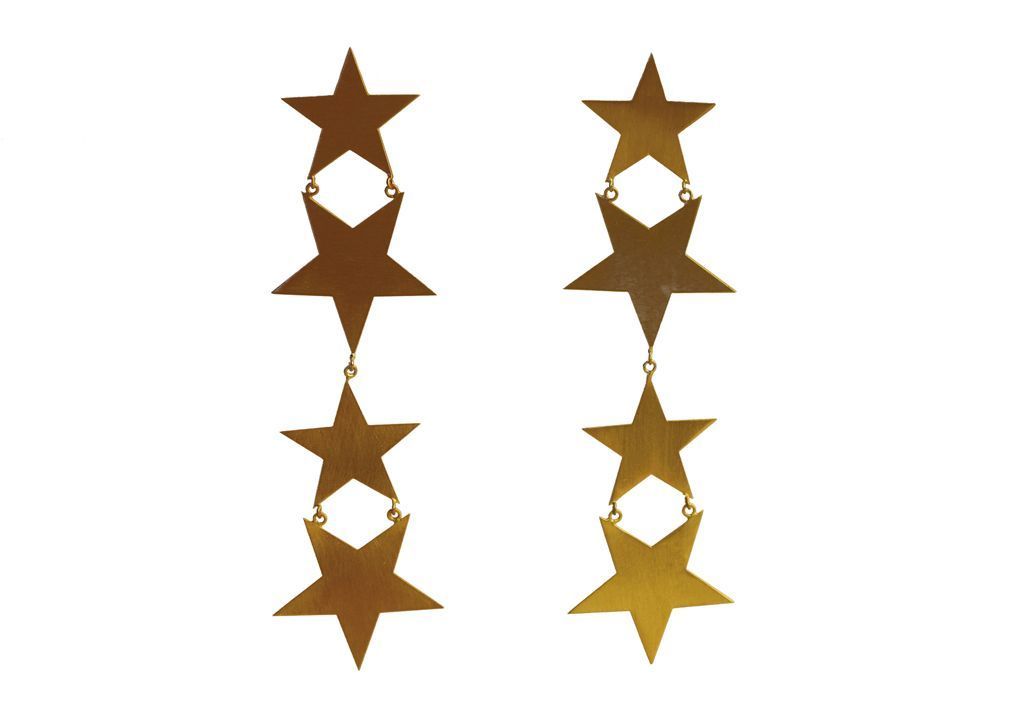 Boucles d oreilles Marie Helene de Taillac en or jaune - Voici les tendances bijoux de 2022