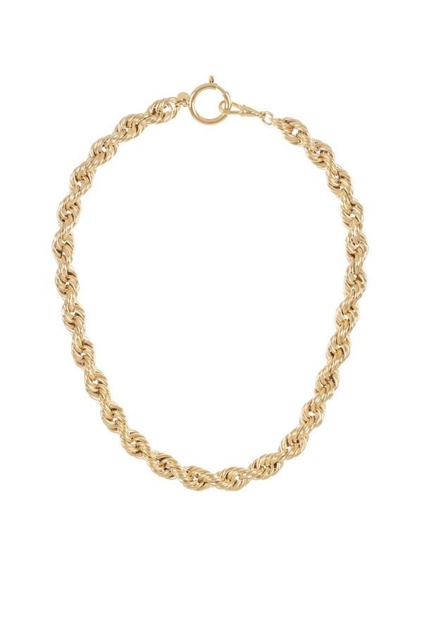 Collier grosse maille dore Bonanza - Voici les tendances bijoux de 2022