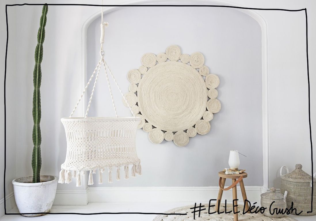 Elledecocrush Un Berceau En Macrame Pour Une Chambre De Bebe Boheme Elle Decoration