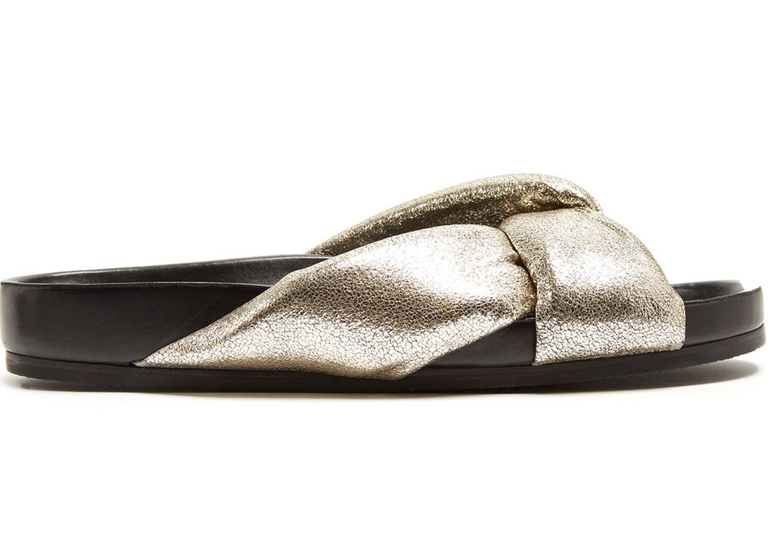 claquettes chloe beige