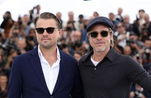  Cannes 2019 : Brad Pitt et Leonardo DiCaprio posent sur la Croisette