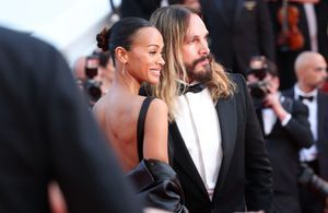 Cannes 2025 : Zoe Saldana et son époux Marco Perego, couple glamour sur le tapis rouge