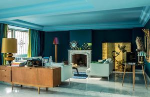 Sympa l'appartement bleu et vert de Stella Cadente !