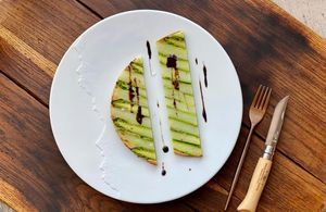 Simple et délicate : la tarte aux asperges d’Emmanuel Renaut