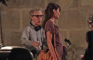 Carla Bruni a tourné hier à Paris avec Woody Allen