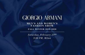 Fashion Week de Milan : suivez le défilé Giorgio Armani en live