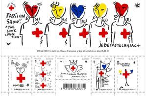 L’instant mode : les timbres JC de Castelbajac pour la Croix-Rouge