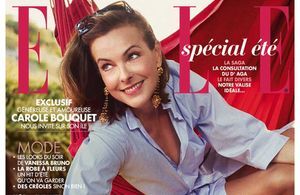 Carole Bouquet en couverture de ELLE cette semaine
