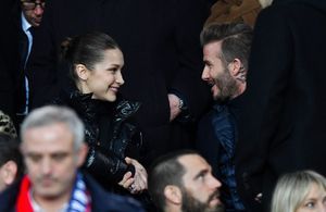 David Beckham et Bella Hadid : rencontre au sommet dans les tribunes du Parc des Princes !
