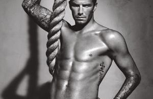 David Beckham se dénude chez Selfridges à Londres 