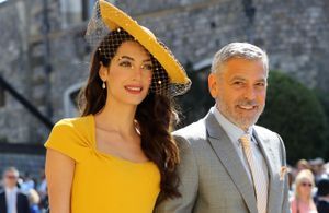 Mariage de Meghan et Harry : Amal, en robe jaune et chapeau et George Clooney parmi les invités