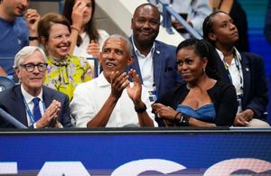 Michelle et Barack Obama, complices dans les tribunes de l’US Open