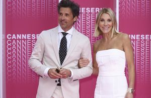 CanneSéries : Patrick Dempsey et sa femme, élégants en blanc pour la soirée d’ouverture de la compétition