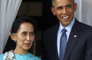 Barack Obama rencontre Aung San Suu Kyi en Birmanie