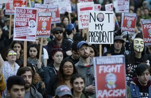 « Not my president » : les anti-Trump dans la rue
