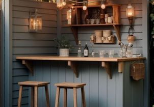 15 essentiels déco pour aménager un bar extérieur parfait pour vos soirées d’été