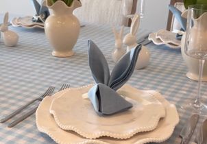 Les plus belles idées de pliage de serviette pour Pâques