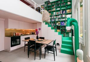 Avant/Après : la métamorphose d’un studio avec mezzanine aux multiples rangements invisibles