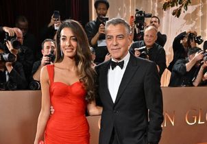 Amal Clooney : en robe rouge incendiaire, elle enflamme la cérémonie des Golden Globes 