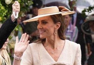 Mariage royal : Kate Middleton ravissante dans une robe signée d’un créateur français