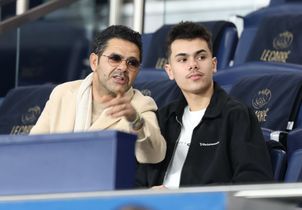 Jamel Debbouze et son fils Léon : sortie père-fils au Parc des Princes 