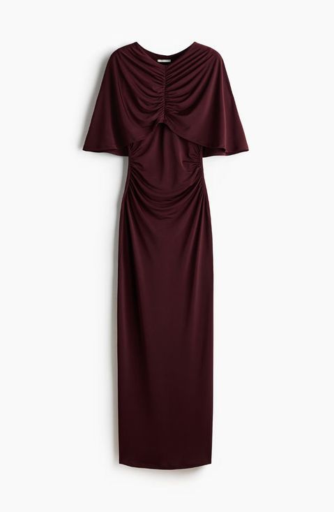 Robe H&M (ou CAMAÏEU) - Taille S - Couleur Gris - Manches Longues - Longueur Midi - Occasion Très Bon état