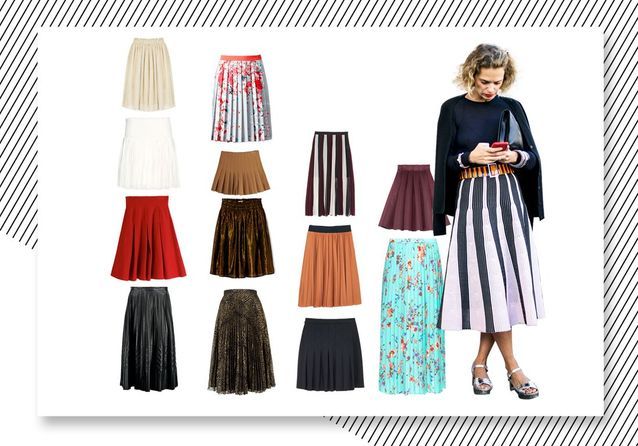 jupes hiver 2016 Elle Jupe automne plissée20 plissées Ygyv6b7If