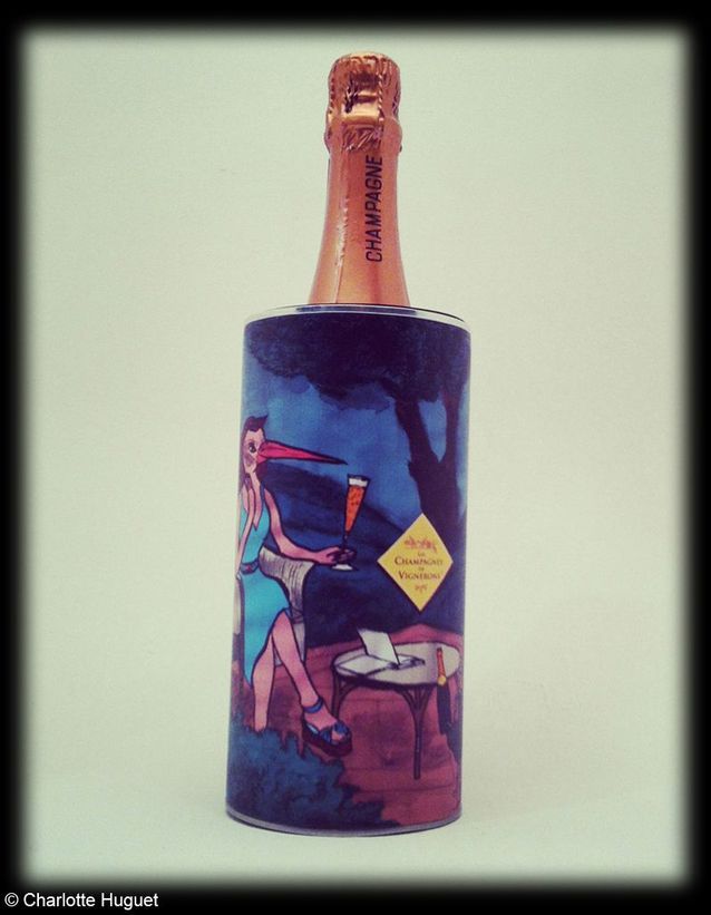 Champagnes Tube Champagne De »Design « Bouteille Ice Vignerons mN0PnvOy8w