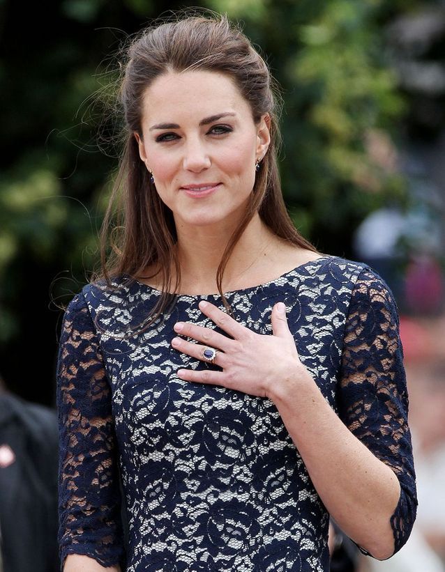 Coiffure Kate Middleton cheveux lisses