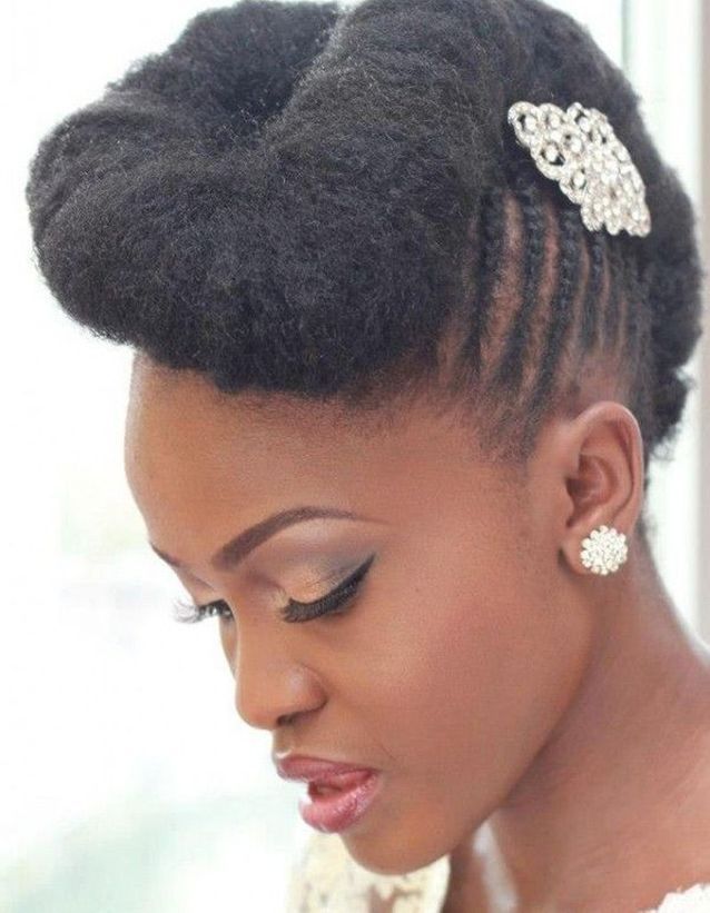 Coiffure afro mariage hiver 2015