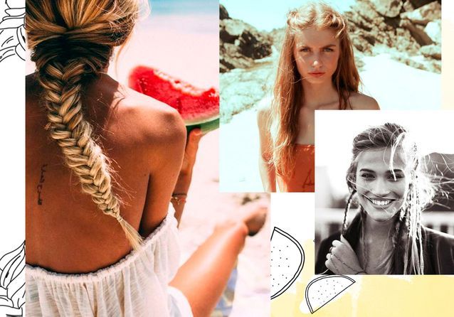 33 idées pour une jolie coiffure de plage