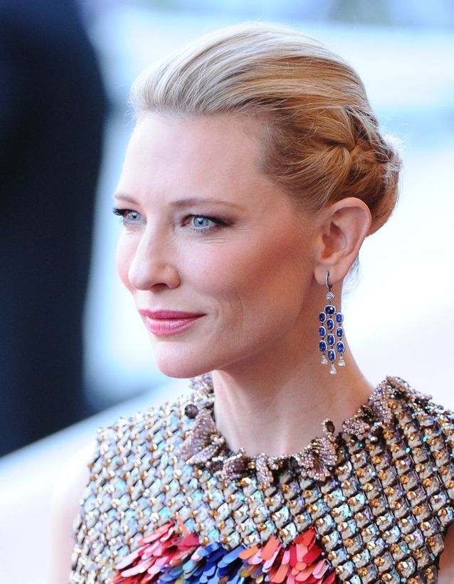 Coiffure avec tresses cheveux courts de Cate Blanchett