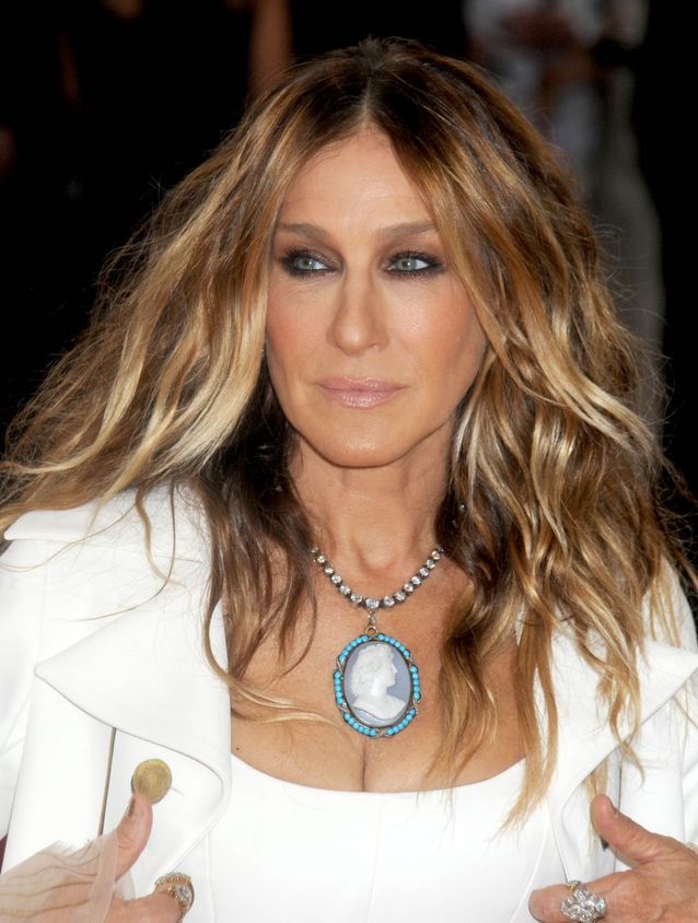 Sarah Jessica Parker and her wavy hair in 2016