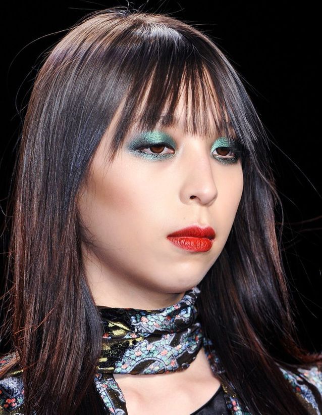 frange longue effilée