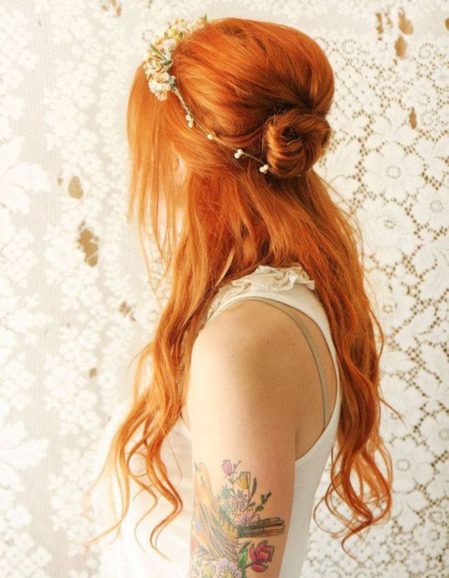 Coiffure mariée semi lâché , Les plus jolies coiffures de