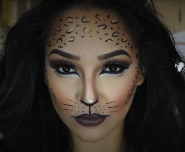 Maquillage d'Halloween : léopard - Les 20 meilleurs tutos de maquillage  pour Halloween - Elle