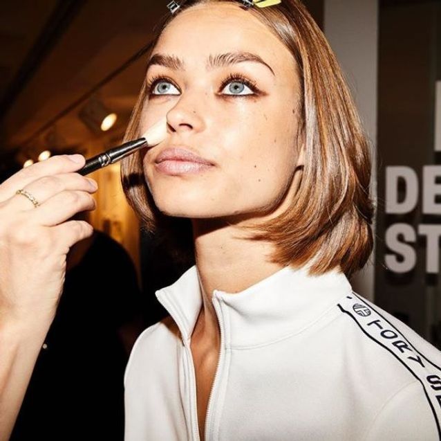 Le make,up glowy du défilé Tory Burch printemps,été 2018