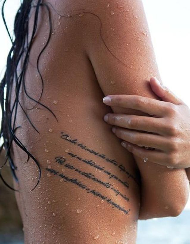 Idee Tatouage Une Citation Les 40 Plus Beaux Tatouages De Pinterest Elle
