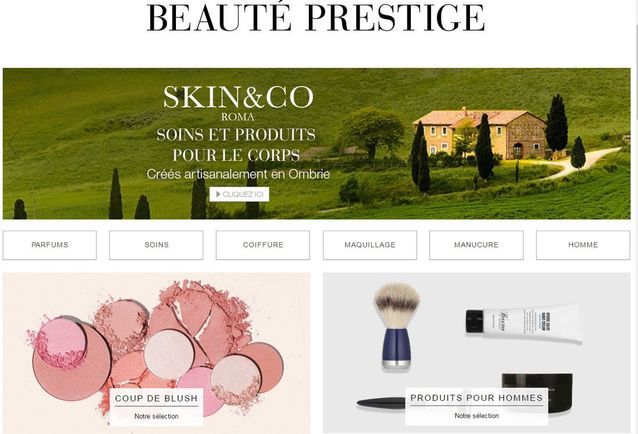 Site de maquillage international : Beauté Prestige d’Amazon
